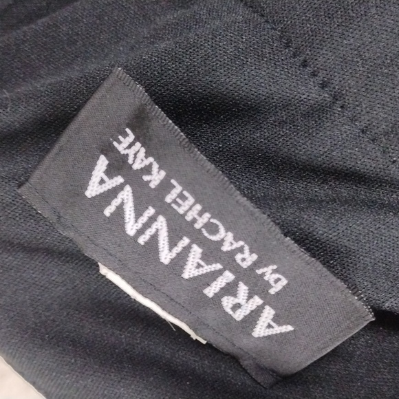 Arianna by Rachel Kaye Black Pink Embroidered Spaghetti Strap Floor Length Gown - Picture 10 of 16